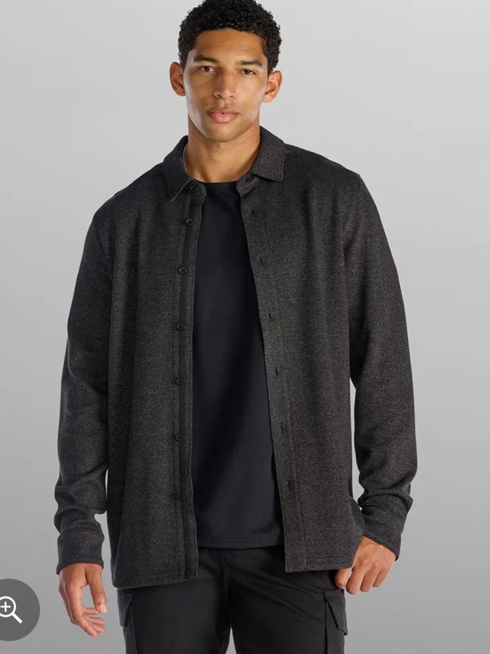 BYLT Basics Go-To Flannel. Size L. Brand New. (Black color)